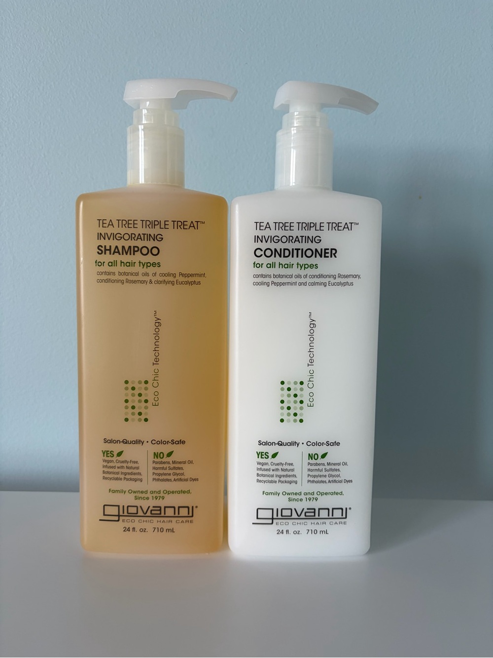 GIOVANNI Tea Tree Triple Treat Invigorating Shampoo & Conditioner Set